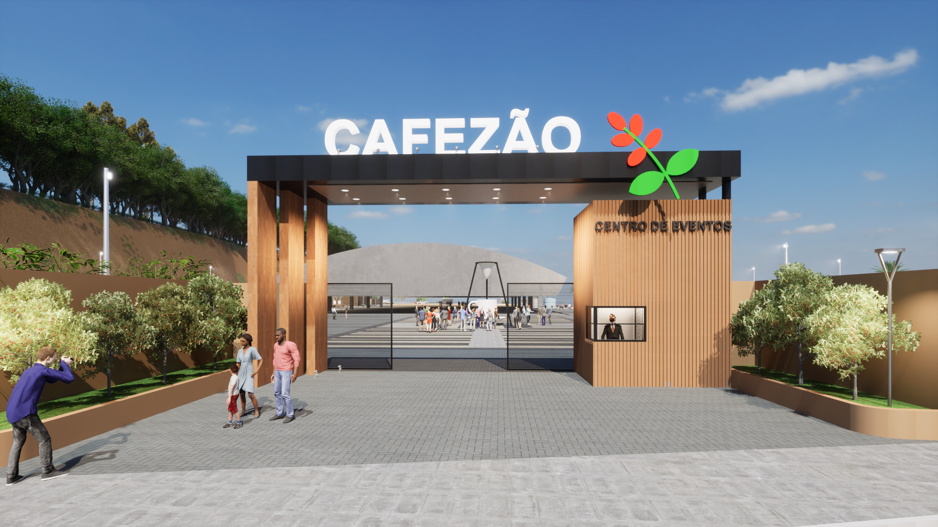 Ordem de serviço para a nova etapa de construção do Centro de Eventos Cafézão