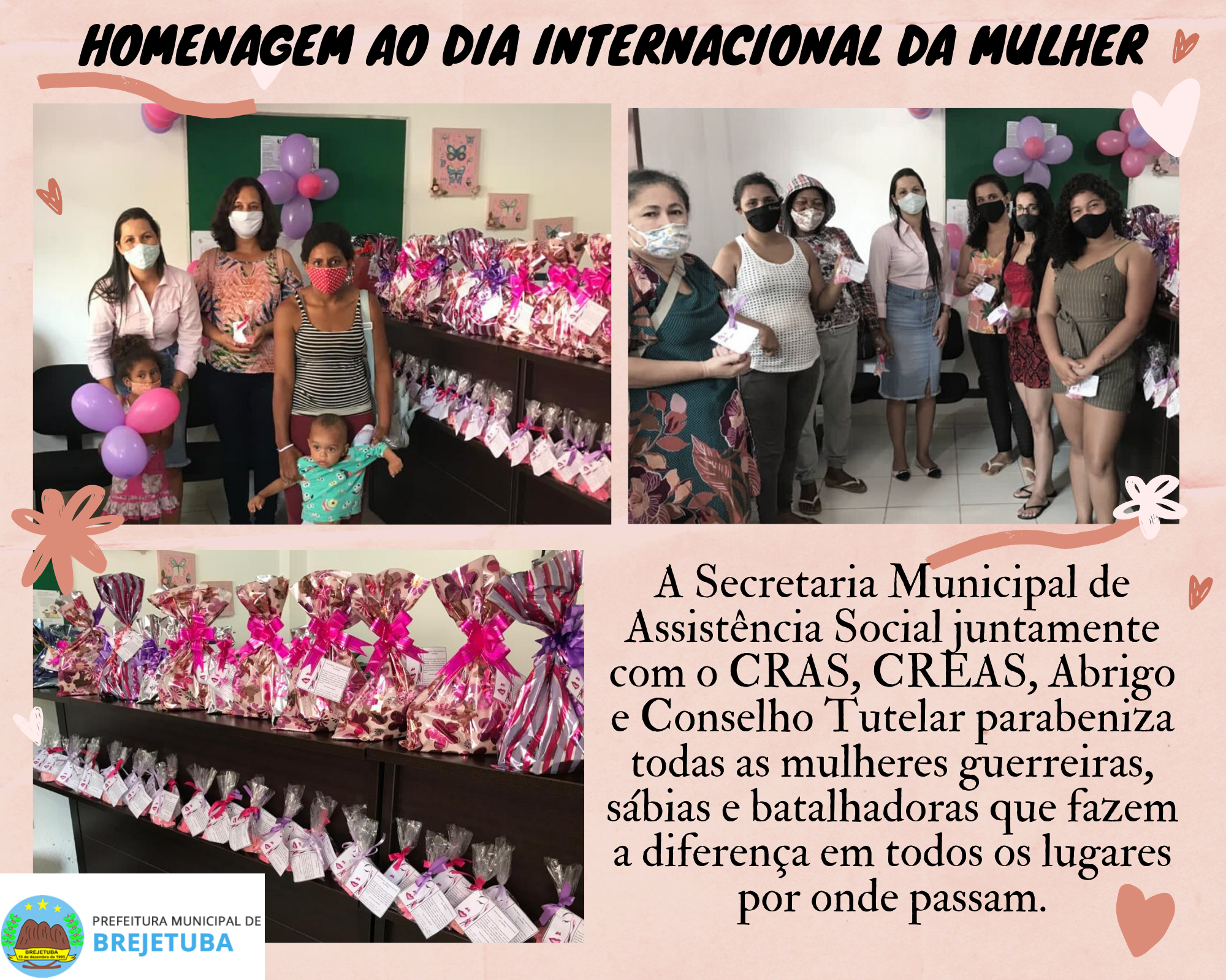 SECRETARIA DE ASSISTÊNCIA SOCIAL FAZ HOMENAGEM AO DIA DA MULHER