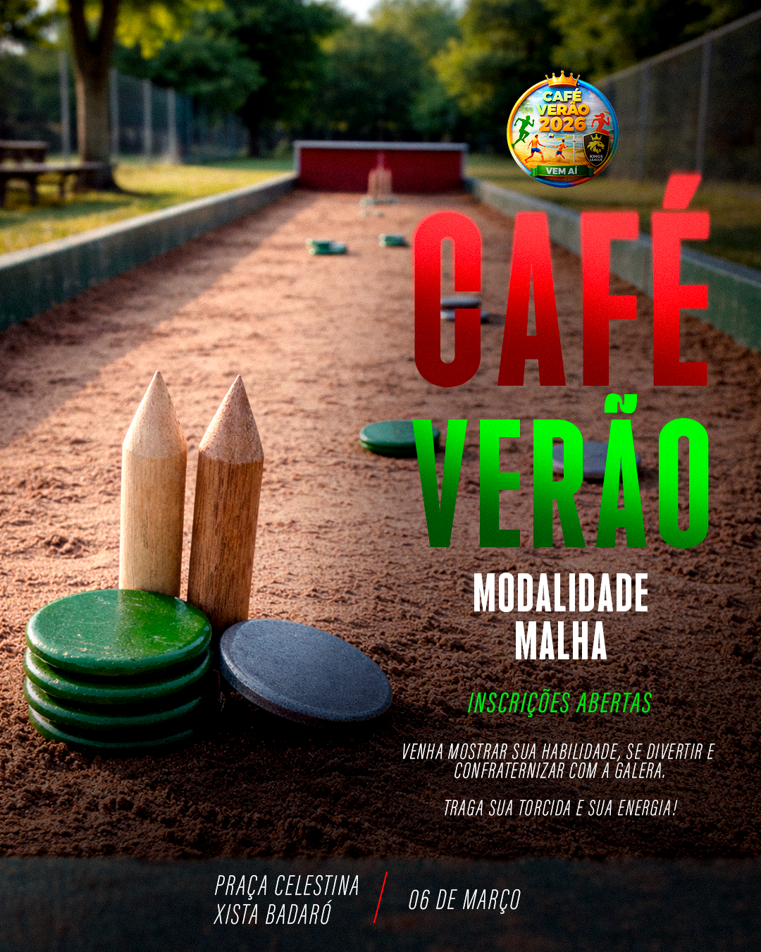 Café Verão 2026 - Modalidade Malha!
