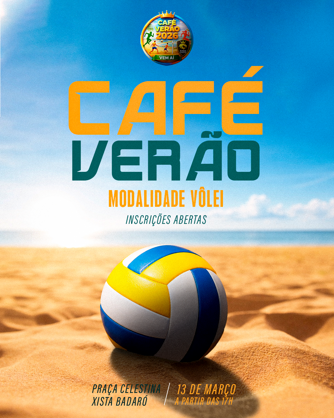 Café Verão 2026 - Modalidade Vôlei!